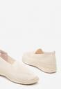 Tenisi bej în slip-on cu perforații decorative Elajames