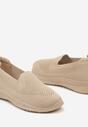 Tenisi Bej Inchis Intrare Slip-On Cu Imprimeu Perforat Elajames