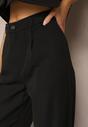 Pantaloni eleganti negri Vonlea cu croială largă