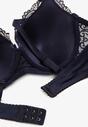 Bleumarin-Fucsia Push-Up Sutien Dantelă Full Cup Dimarlaa