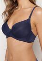 Sutien Bleu Marin Neted Cu Cupa Plină Dimiatta