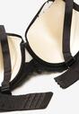 Sutien Negru-Bej Push-Up cu Dantelă Fină Foralia