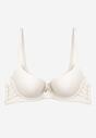 Sutien Push-Up bej deschis cu bretele reglabile Dimarinsa