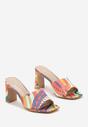 Verde-Portocaliu Slip-On Papuci Boho pe Toc Ulvetta