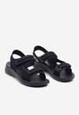 Sandale Sport Bleumarin cu Talpă Joasă cu Velcro Ornamente Perforate Tesianne