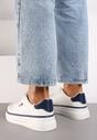 Sneakers Vaiden Alb cu bleumarin