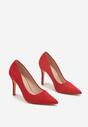 Pantofi stiletto Hekippe Roșii
