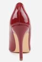 Bordowe Szpilki Lakierowane w Klasycznym Stylu Rotina