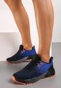 Granatowo-Niebieskie Buty Sportowe Sneakersy na Płaskiej Podeszwie ze Sznurowaniem Risaila