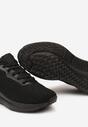 Czarne Sneakersy Buty Sportowe Sznurowane na Grubej Podeszwie Risamond