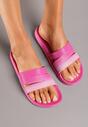 Papuci roz platforma spuma fuchsia cu sclipici Drissana