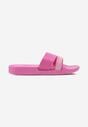 Papuci roz platforma spuma fuchsia cu sclipici Drissana