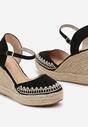 Sandale Espadrile Negre cu Platformă din Iută Missarae