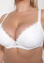 Sutien Push-Up din Dantelă Bej Deschis Chrisalia