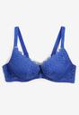 Sutien Push-Up Chrisalia Bleumarin Cu Dantelă