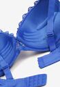 Sutien Push-Up Chrisalia Bleumarin Cu Dantelă