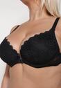 Sutien Negru Din Dantelă Push-Up Chrisalia