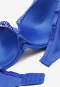 Sutien bleumarin cupe complete cu dantelă și fundițe fermecătoare Geminna