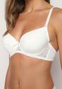 Sutien Bej Deschis Full Cup Kristelle cu Dantelă