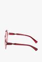 Różowe Okulary Przeciwsłoneczne o Okrągłym Kształcie z Filtrem UV Varnalea