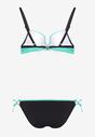 Sutien Verde Bikini cu Aplicație Decorativă Chilot cu Legături Fig Jolefia
