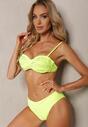 Bikini Galben Două Piese Sutien Paiete Chiloți Oreviana