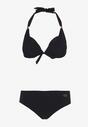 Negru Bikini Sutien Legat pe Gât Clasic Slip Hamefia