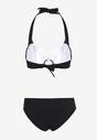 Negru Bikini Sutien Legat pe Gât Clasic Slip Hamefia