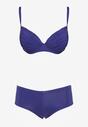 Bleumarin Bikini Sutien Cu Cupe Buretate Chiloți Tip Fig Furefia