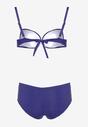 Bleumarin Bikini Sutien Cu Cupe Buretate Chiloți Tip Fig Furefia