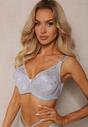 Sutien Gri Full Cup cu Dantelă Vikonie