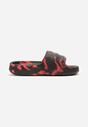 Papuci Negru-Roșii Tie-Dye cu Talpă Plată din Spumă Tessane