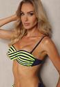 Bikini Verde Deschis din 2 Piese Sutien cu Push-Up Slip Brazilian cu Șnur Joadia