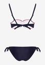 Bikini Fucsia în 2 Piese Sutien cu Push-Up Chilot Model Brazilian cu Șnur Joadia