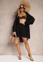 Set Negru 2 Piese Camasa cu Guler Pantaloni Scurti Umidia