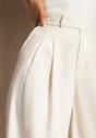 Pantaloni Costum Bej Deschis Cu Picior Larg Vikinne