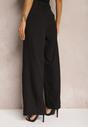 Pantaloni negri de costum cu picioare largi Vikinne