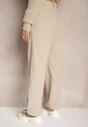 Pantaloni Bej din Bumbac cu Picior Larg Befia