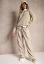 Pantaloni Bej din Bumbac cu Picior Larg Befia