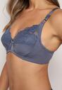 Bleumarin Clasic Sutien cu Bretele Reglabile Vikiirin