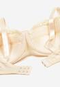 Sutien Bej Deschis Tip Full Cup cu Dantelă Vikiisire