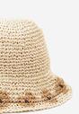 Beżowy Kapelusz w Stylu Boho z Szerokim Rondem Loramla