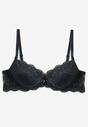Sutien Push-Up Verde Închis cu Dantelă Felagia