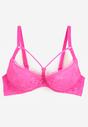 Sutien fucsia Cupa întreagă cu Dantelă Tinallore