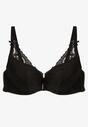 Sutien Push-Up Telovia Negru Cu Dantelă