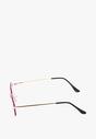Ochelari de soare mov dreptunghiulari cu filtru UV Ellelirese