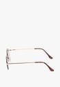 Ochelari de soare maro rectangulare cu filtru UV Ellelirese