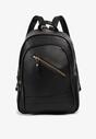 Rucsac Negru cu Barete Ajustabile cu Fermoar Decorativ Penatia