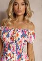 Rochie din Bumbac Talia Marcata cu Elastic si Nasturi Nelianne