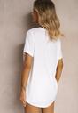 Tricou Bumbac Alb Imprimeu Metalic Nolinea